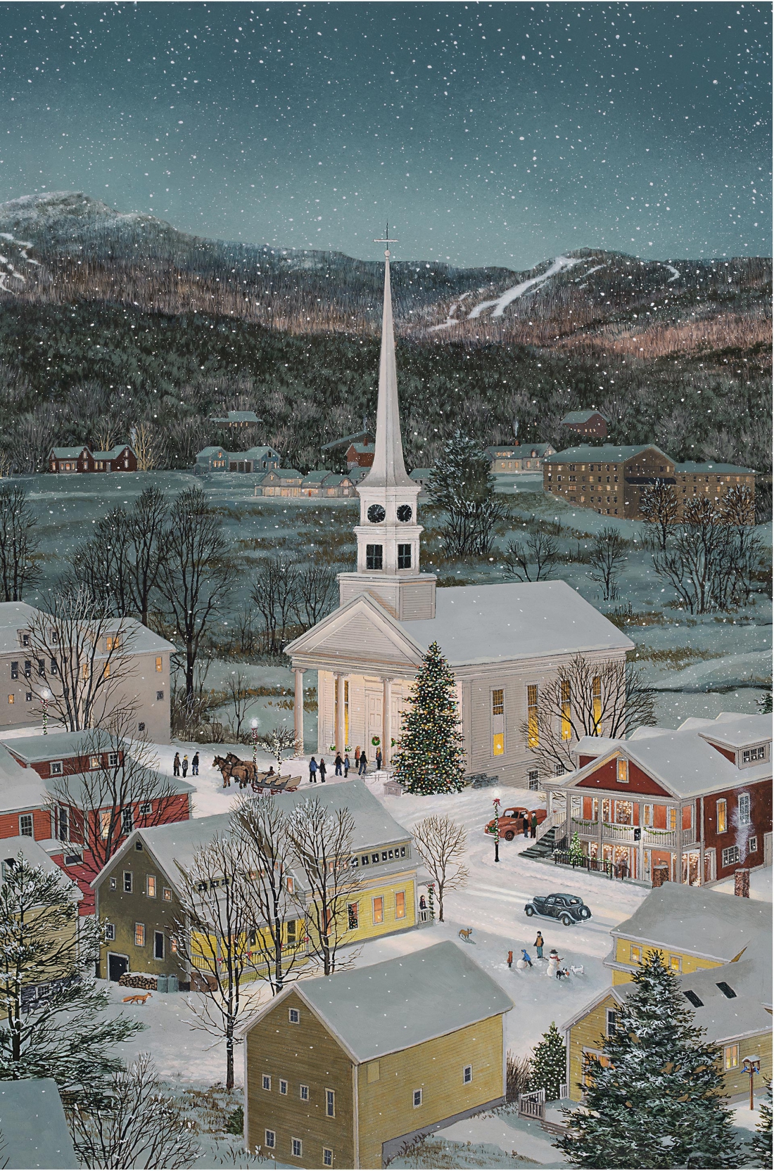 An Evening With Friends - American Realist Painting by Fred Swan