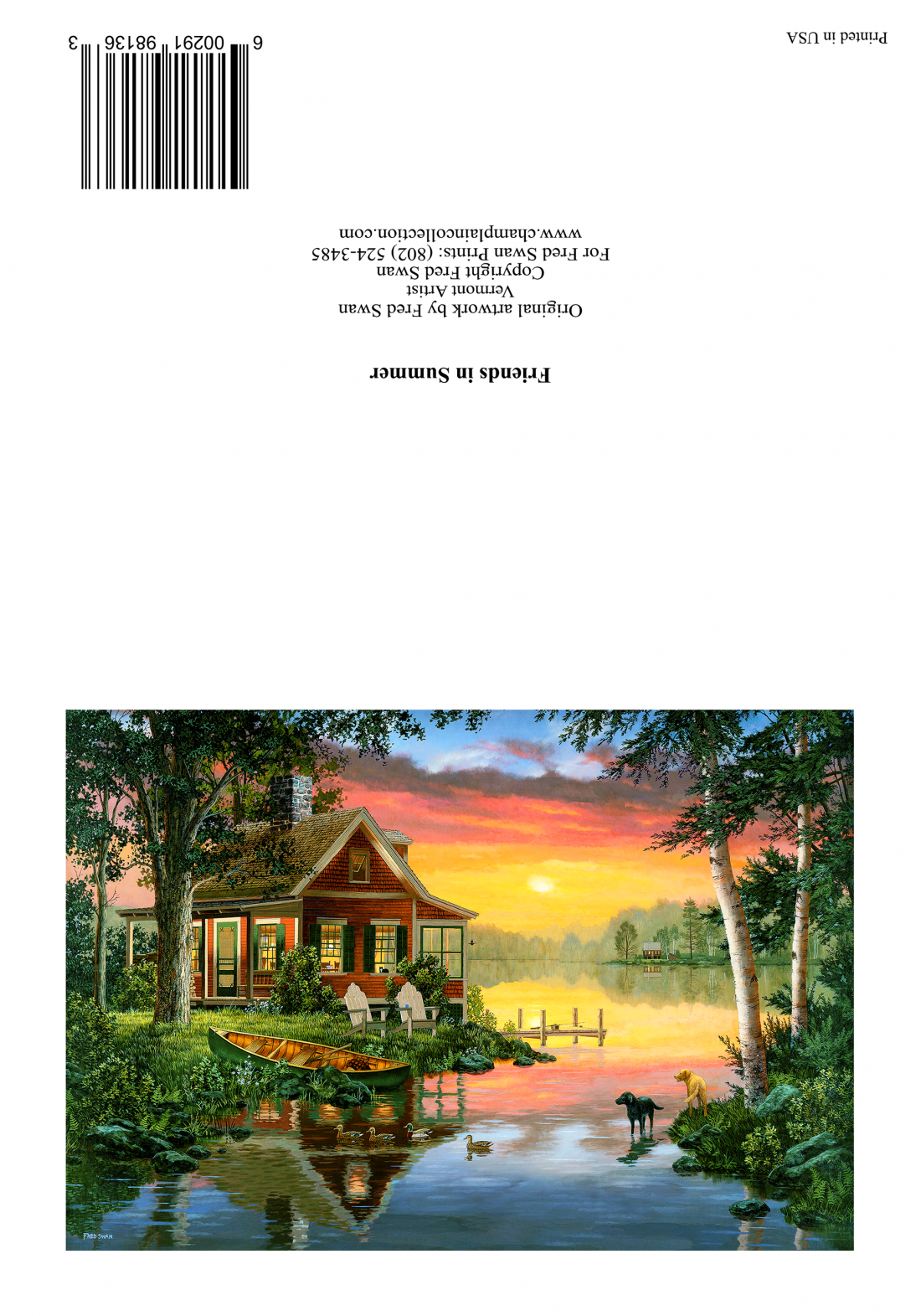 Friends in Summer - American Realist Painting by Fred Swan