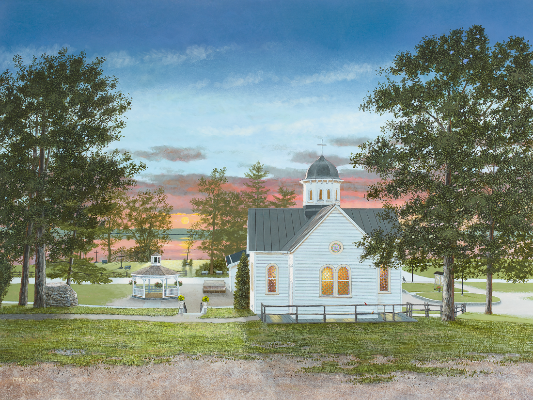 Sunset At Saint Anne's Shrine