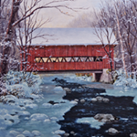 Stowe Covered Bridge Winter
