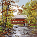 Stowe Covered Bridge Autumn