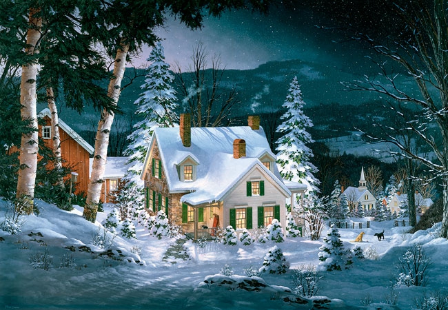 Fred Swan Art - Friends In Winter